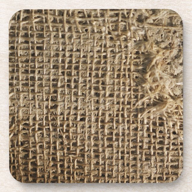 Porta-copo Burlap de trabalho (Frente)