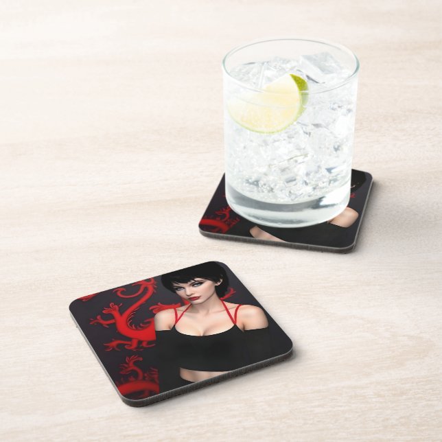 Porta-copo Burnt Out Souls hard plastic coasters (Lado Direito)