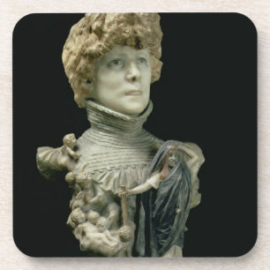Porta-copo Busto do retrato de Sarah Bernhardt (1844-1923)