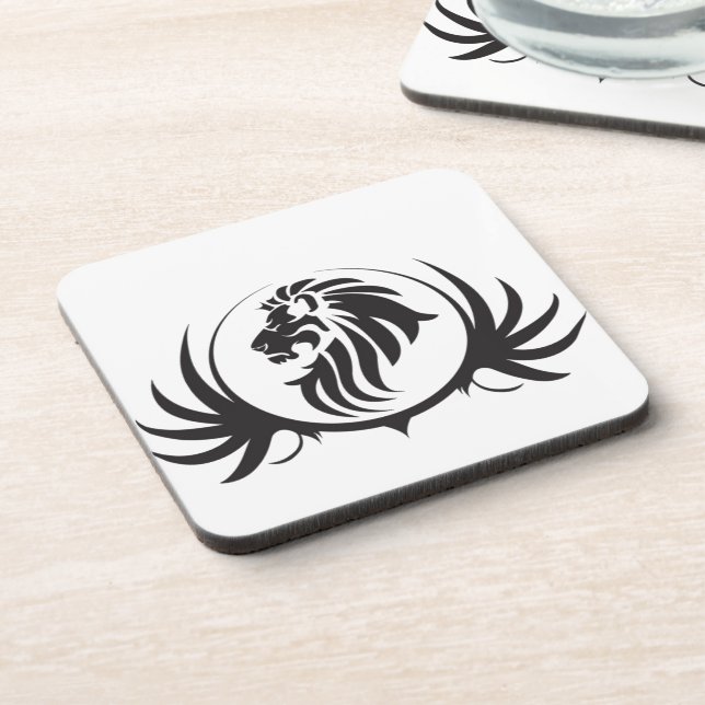 Porta-copo Cabeça de Leões Pretos (Left Side)