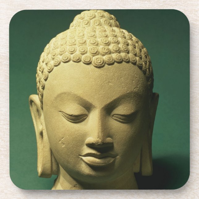 Porta-copo Cabeça do Buddha, Sarnath (arenito) (Frente)