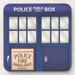 Porta-copo Cabine de Polícia Britânica