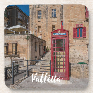Porta-copo Cabine telefônica vermelha em La Valetta Malta