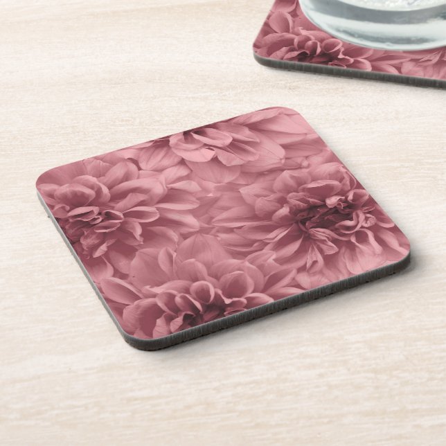 Porta-copo Cacho de Flores de Dália Roxo Claro (Left Side)