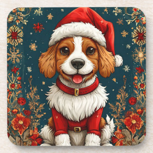 Porta-copo Cachorrinho de Natal Adorável