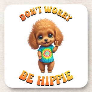 Porta-copo Cachorrinho Poodle Hippie Cachorro Feliz