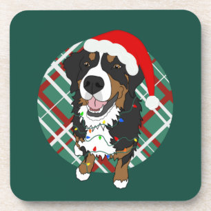 Porta-copo Cachorro da Montanha Bernese de Natal