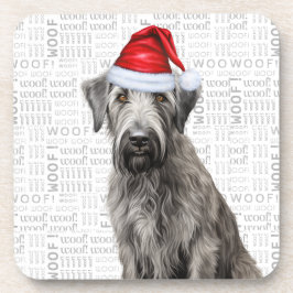 Porta-copo Cachorro Lobo-hound Adorável de Natal Arte com Pal