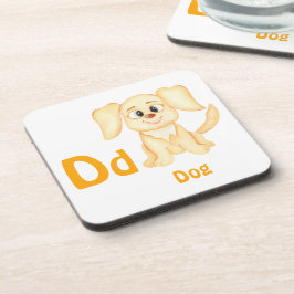 Porta-copo Cachorro personalize ABC: Letra D - Adicione Seu N