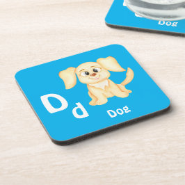 Porta-copo Cachorro personalize ABC: Letra D - Adicione Seu N