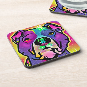 Porta-copo Cachorro Pitbull Pop Art  