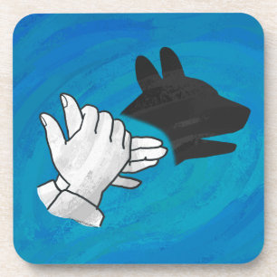 Porta-copo Cachorro Sombra em Azul