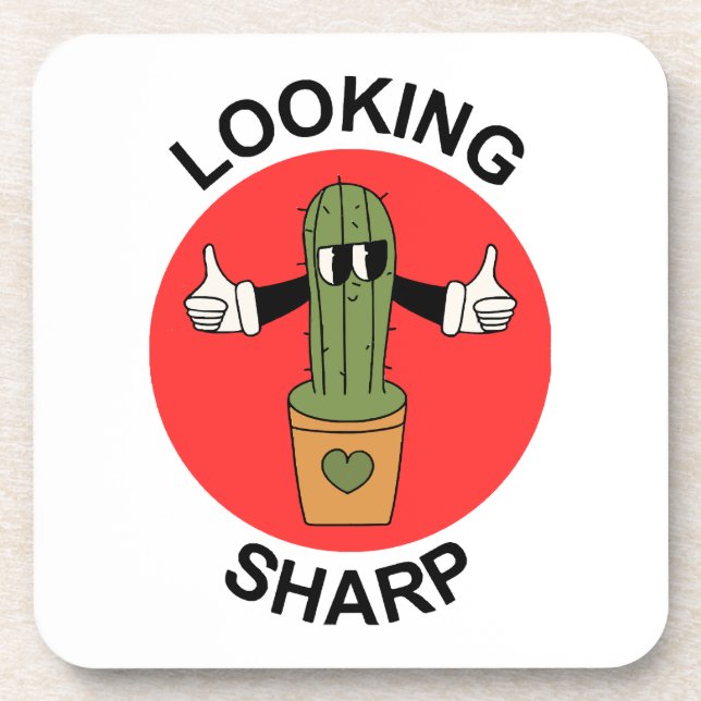 Porta-copo Cacto com Observação Afiada (Frente)