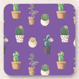 Porta-copo Cacto Suculento do Deserto Verde em Potes