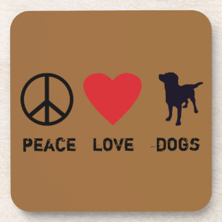 Porta-copo Cães do amor da paz