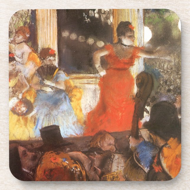 Porta-copo Cafe Concert em Les Embaixadeurs por Edgar Degas (Frente)