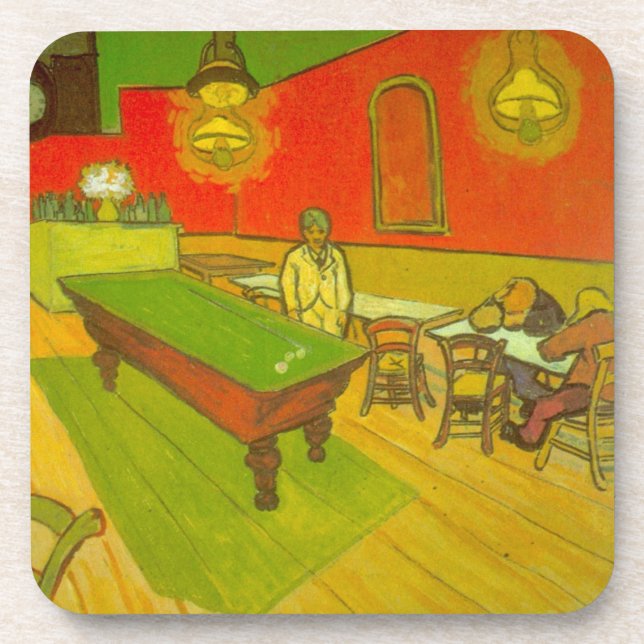 Porta-copo Café da noite por Vincent van Gogh (Frente)