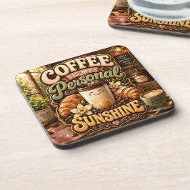 Porta-copo Café É Meu Sol Pessoal