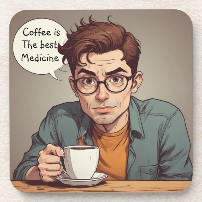 Porta-copo Café é o melhor remédio (Frente)