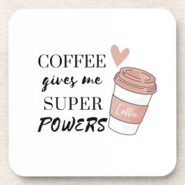 Porta-copo Café me dá super poderes