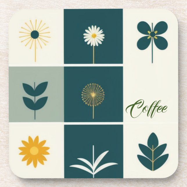 Porta-copo Café moderno (Frente)