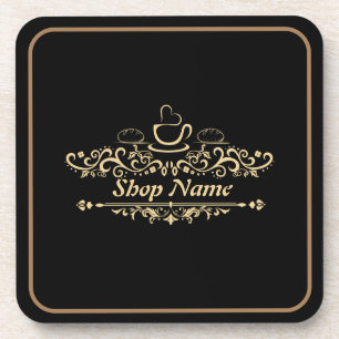 Porta-copo Café moderno Bakery Nome personalizado de boas-vin