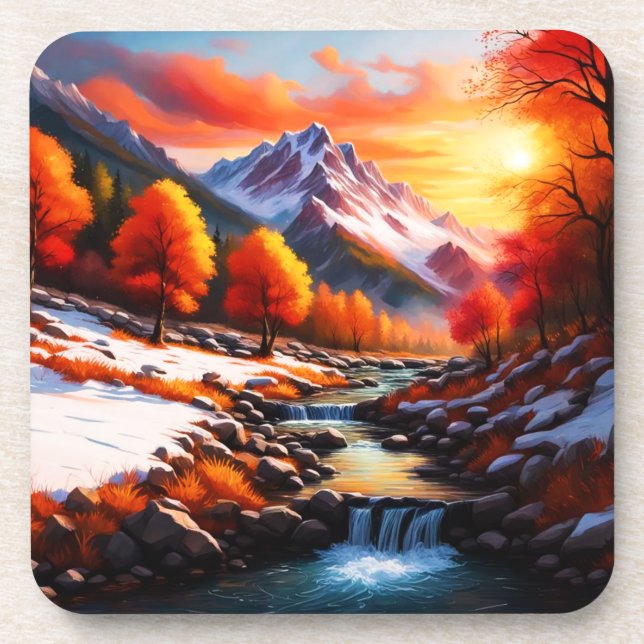 Porta-copo Cair no inverno (Frente)