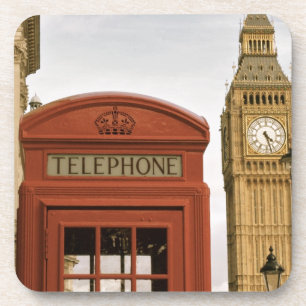 Porta-copo Caixa de telefone e torre do Big Ben