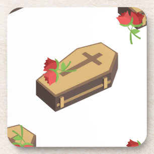 Porta-copo caixão emojis