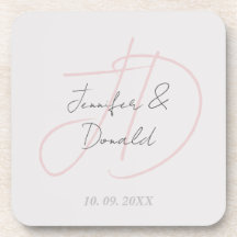 Caligrafia monograma de roteiro clássico moderno