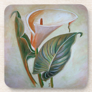 Porta-copo Calla Lily Linda Arte Botânica