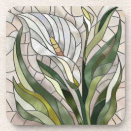 Porta-copo Calla Lily Mosaic Art
