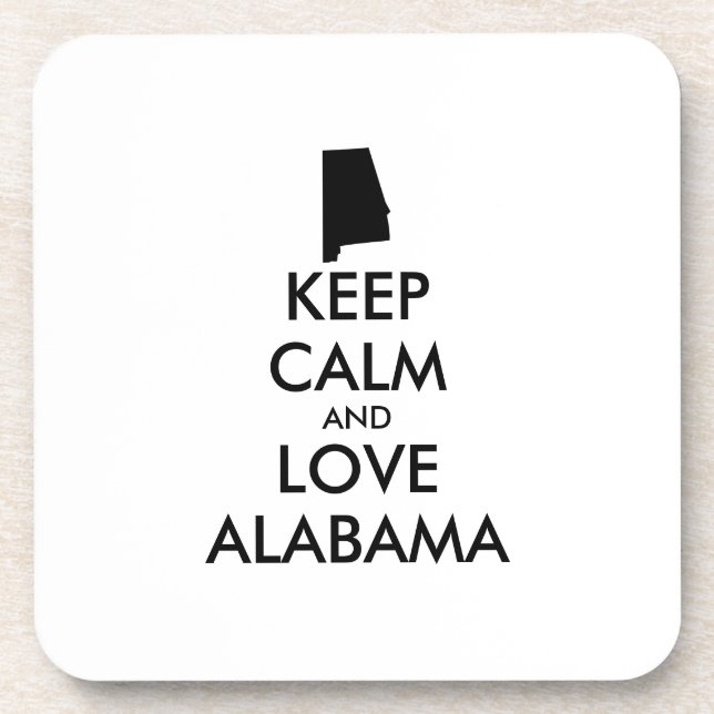 Porta-copo CALMA DE MANUTENÇÃO personalizável e ALABAMA AMOR (Frente)