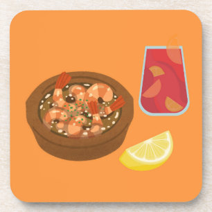 Porta-copo Camarão e Sangria