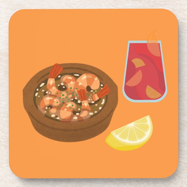 Porta-copo Camarão e Sangria (Frente)