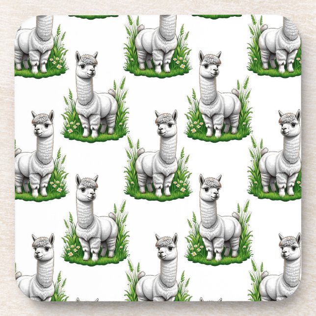 Porta-copo Camel llama Alpaca Pattern Design (Frente)