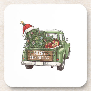 Porta-copo Caminhão de Natal Vintage Feliz Natal Homens Mulhe