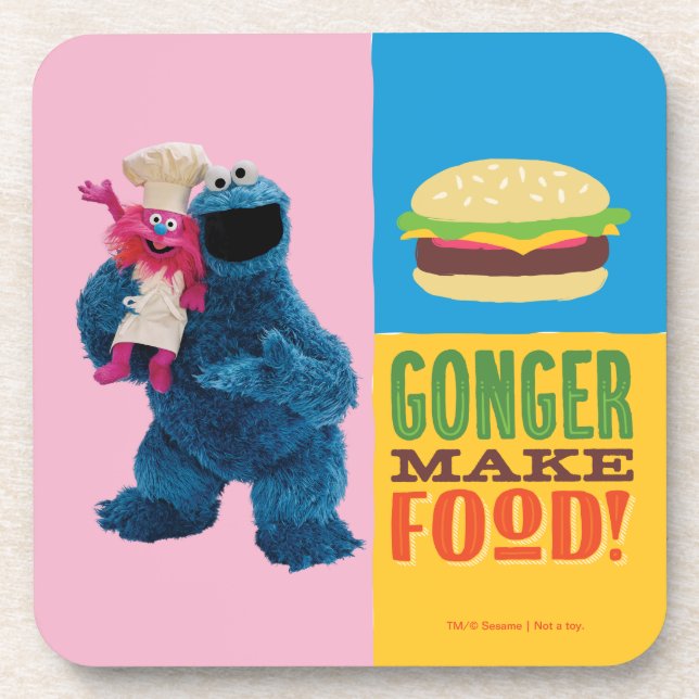 Porta-copo Caminhão do Cookie Monster | Gonger Faz Comida (Frente)