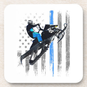 Porta-copo Camisa de Moto de Neve com Bandeira Americana Masc