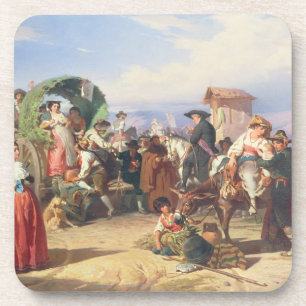 Porta-copo Camponeses do Campagna, 1860 (óleo em canvas)