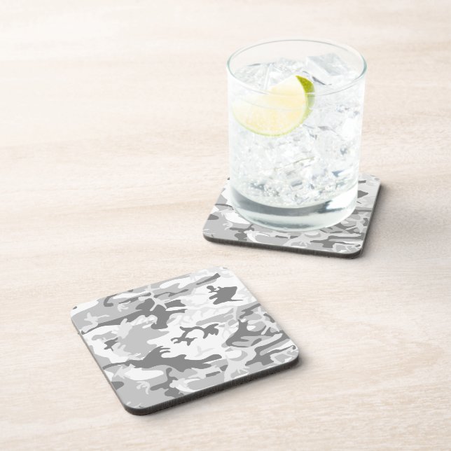 Porta-copo Camuflagem de Cinzas de inverno, Militar, Exército (Lado Direito)
