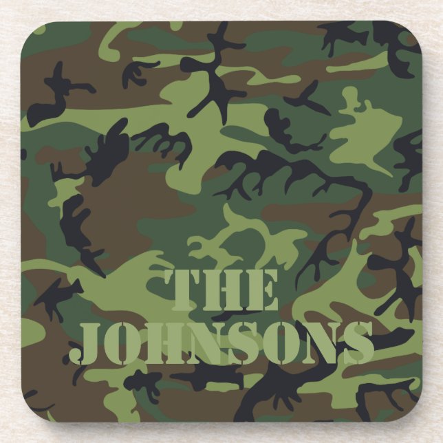 Porta-copo Camuflagem Personalizada (Frente)
