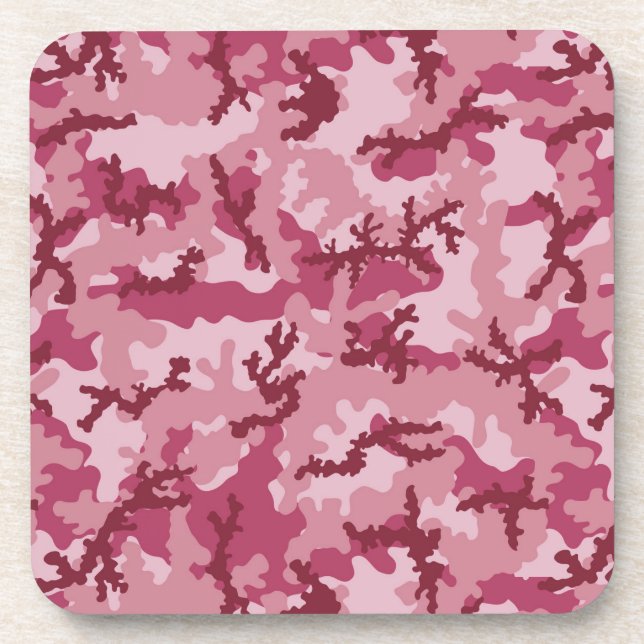 Porta-copo Camuflagem rosa (Frente)