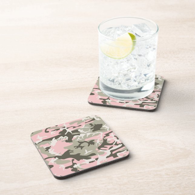 Porta-copo Camuflagem rosa e verde, Militares, Exército (Lado Direito)