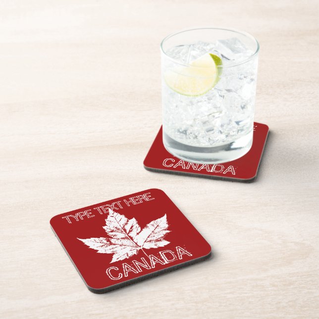 Porta-copo Canada Coaster Retro Personalizado Canada Coasters (Lado Direito)
