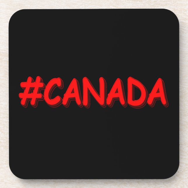 Porta-copo "#CANADÁ" Design de Expressão de Cuta. Comprar Ago (Frente)