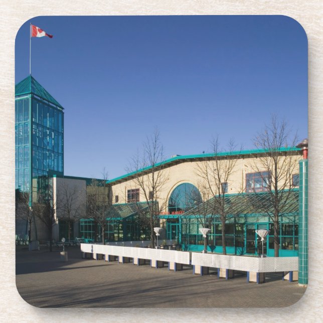 Porta-copo CANADÁ, Manitoba, Winnipeg: O mercado de garfos (Frente)