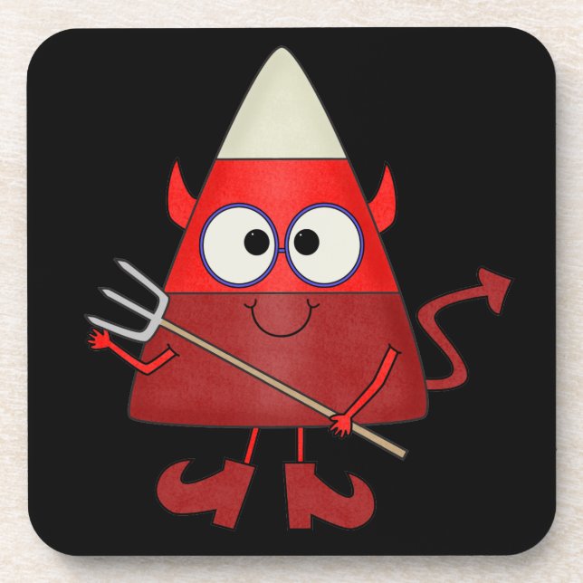 Porta-copo Candy Corn Devil Halloween (Frente)