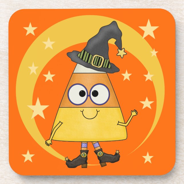 Porta-copo Candy Corn Witch Halloween (Frente)