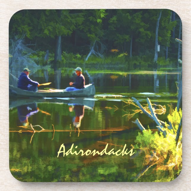 Porta-copo Canoeing no Adirondacks (Frente)
